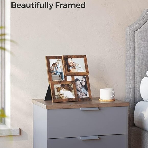 NEW Set of 4 4x6 Collage Picture Frames, Family Photo Collage Frame - Picture 3 of 7